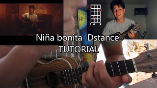 Video thumbnail of "Niña bonita - Dstance - UKULELE TUTORIAL - FACIL"