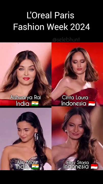 Enzy Storia,Cinta Laura,Alia Bhatt,Aishwarya Rai Memukau di Paris Fashion Week #shorts