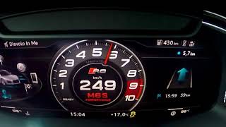 Audi R8 V10 540PS 0-250 km/h acceleration test