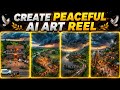 🔥 Create Peaceful AI Art Reels Video FREE | Viral Instagram Reels Tutorial