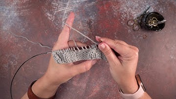 2/1/2 RPC (5-st Right Purl Cable)