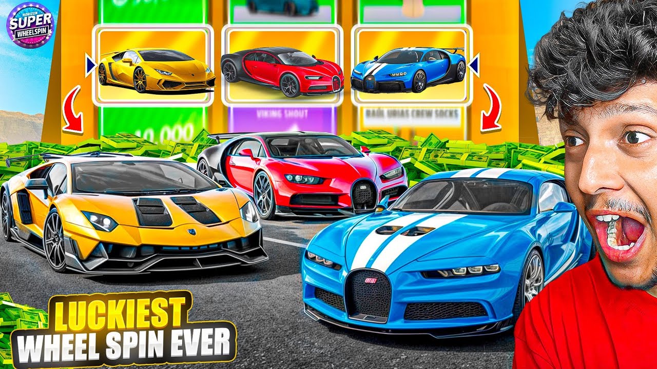 OMG* LUCKIEST WHEEL SPIN EVER IN FORZA HORIZON 5!😱 $100,000,000