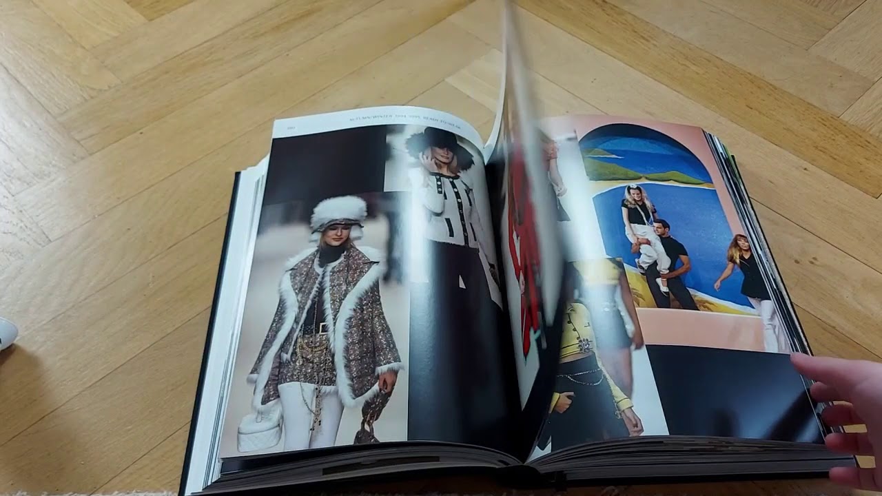 Opening Chanel Catwalk book - showing you the book