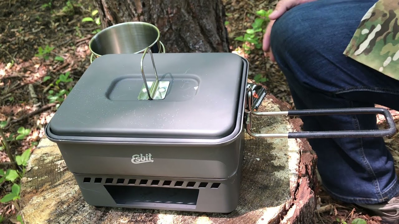 Esbit 1100ML solid fuel cook-set review - YouTube