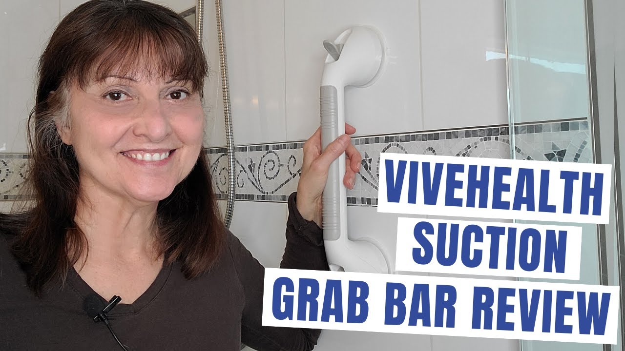 Bathroom Safety For Seniors - Review of Vive Health Suction Grab Bar