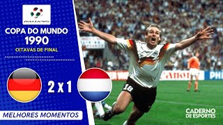 Alemanha 2 X 1 Holanda - Copa 1990 - Oitavas De Final - Melhores Momentos