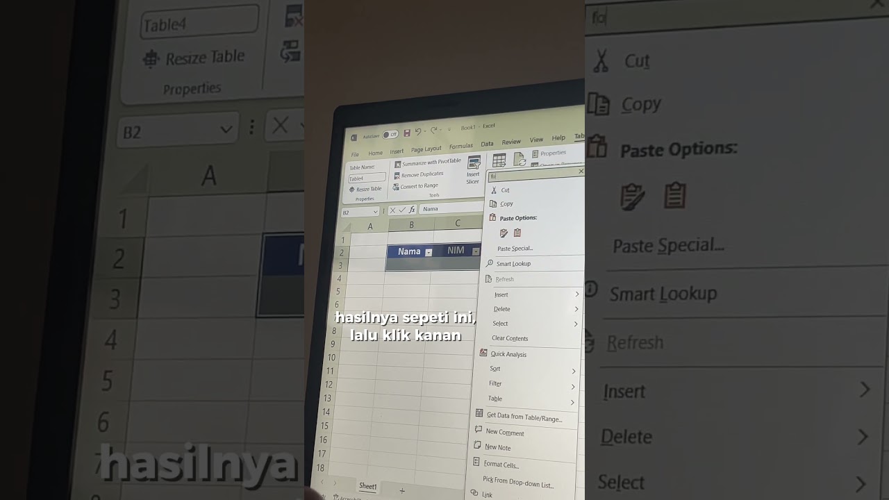 Cara input data dengan form agar lebih praktis. #Excel #MicrosoftExcel #TipsExcel