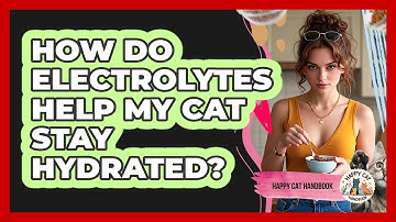 How Do Electrolytes Help My Cat Stay Hydrated? - Happy Cat Handbook