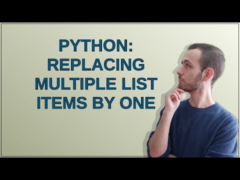 Python: replacing multiple list items by one