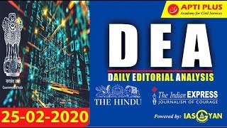 EDITORIAL ANALYSIS !! 25 February 2020 !! { The issues of  data localisation }