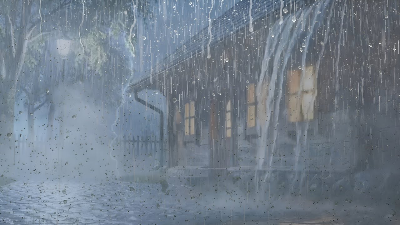 Rain Sounds for Sleep (No Ads) – Heavy Rain Ambience