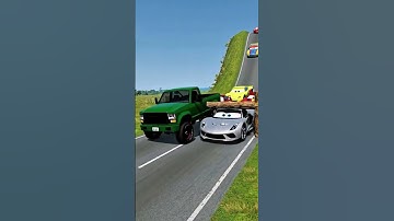 Long Capsule Bus vs Deadly Log Trap – Insane Crash Test | BeamNG.drive Shorts #beamng #crashtest