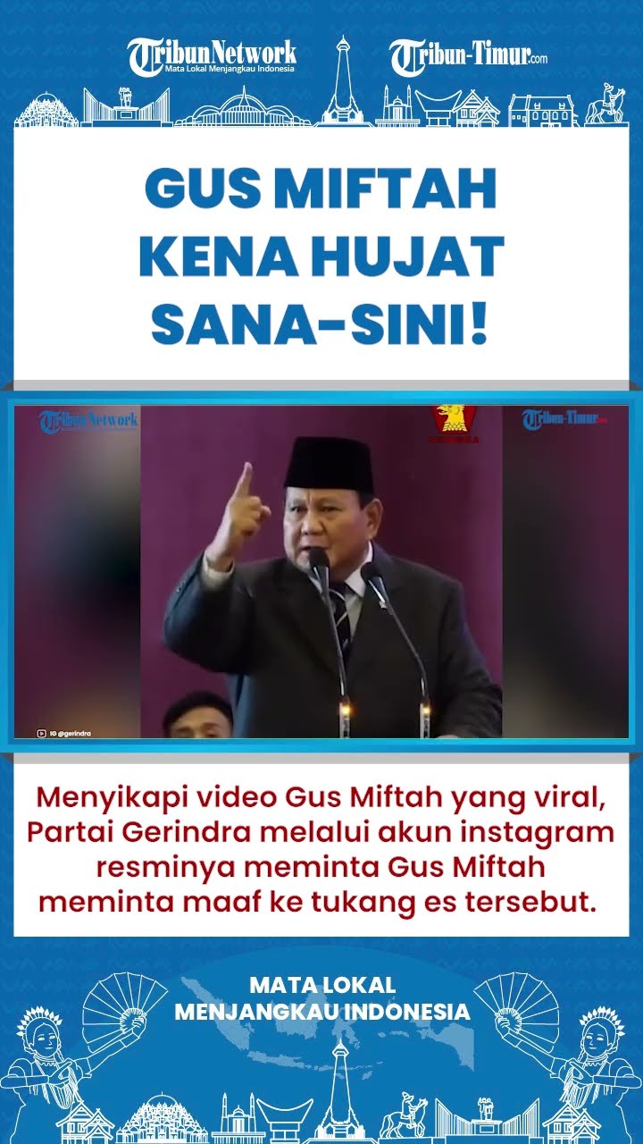 SHORT | Gus Miftah Langsung Ditegur Partai Gerindra Usai Viral Katain Penjual Es 'Goblok'