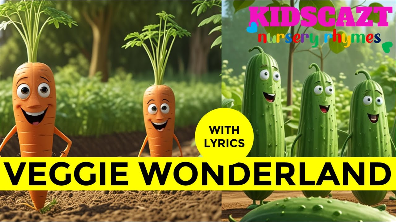 Veggie Wonderland🌱 | Fun & Educational Nursery Rhyme for Kids | Sing Along in the Garden! | Kidscazt