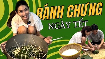 TẾT BÌNH AN - CÙNG QUỲNH CHÂU NẤU BÁNH CHƯNG NGÀY TẾT 🧧🎊🧧