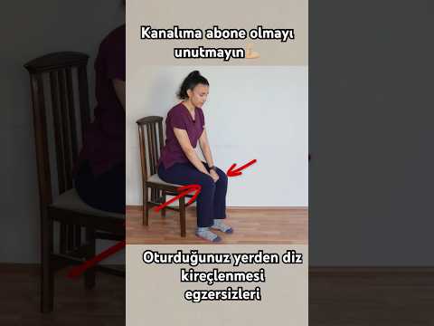 Oturduğunuz yerden diz