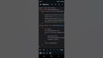 Java Programming : Kadane