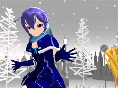 MMD zig zag christmas kaiko and neru ^^