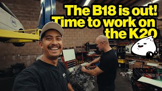 The B18 is out and the K20 gets the Hybrid Racing treatment // the bao project!