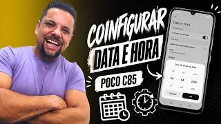 Como CONFIGURAR DATA E HORA no Xiaomi POCO C85 (Passo a Passo)