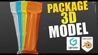 Long Snack Package - CGTrader - Blender - VR / AR / low-poly 3d model