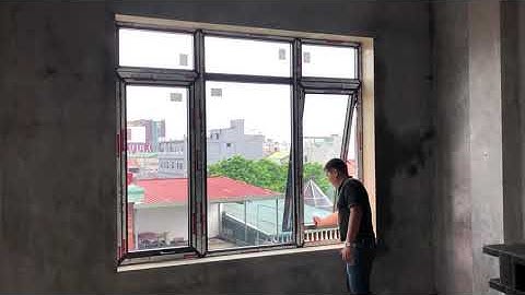 ✅ Cửa sổ mở hất nhôm XINGFA phụ kiện KINLONG đồng bộ. Hotline: 0968231766
