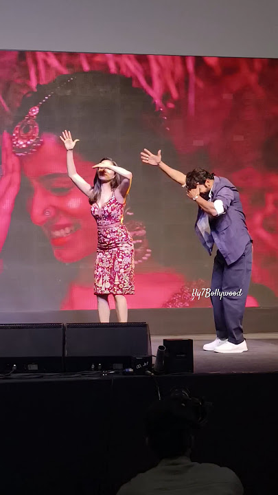 Shraddha Kapoor & RajKumar Rao LIVE killing everyone with their HookStep Aayi Nai😍 #Stree2 #shorts