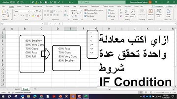 Excel If condition اهم قاعدة في الاكسيل