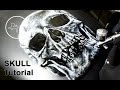 Airbrush Painting Realistic Skull | by Igor Amidzic