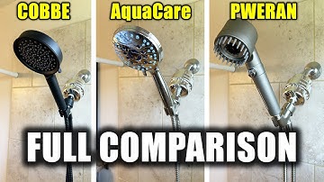 Cobbe vs AquaCare vs Pweran Shower Head Comparison
