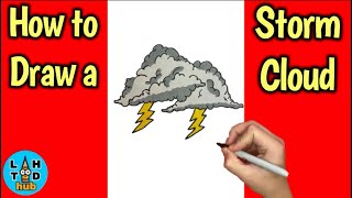 How to Draw a Storm Cloud Easy