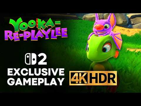 10 Minutes of YOOKA-REPLAYLEE in Nintendo Switch 2 | GAMEPLAY 4K HDR