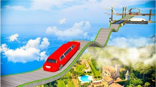 Limo car Racing on impossible tracks gameplay @ggfrick screenshot 3