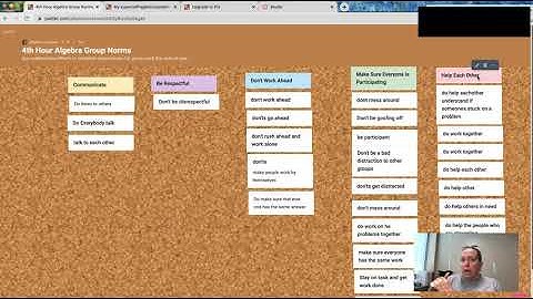 Using Padlet to create Group Norms