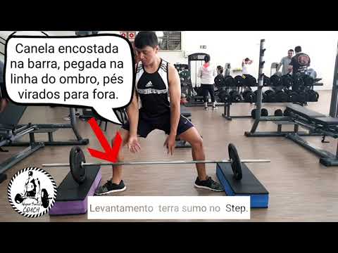 VEJAM COMO EU MANIPULO A VARIÁVEL ADM. - Esse é o poderosíssimo SUMO  DEADLIFT em cima do STEP para aumentar a ADM. - AMPLITUDE DO MOVIMENTO é  uma, By Treinador Kaká