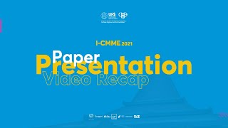 Eko Yunanto Utomo • I-CMME 2021 Paper Presentation