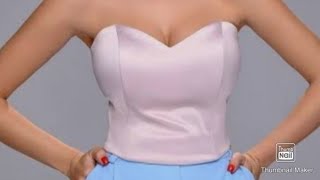 How to draft a bustier top pattern easy tutorial
