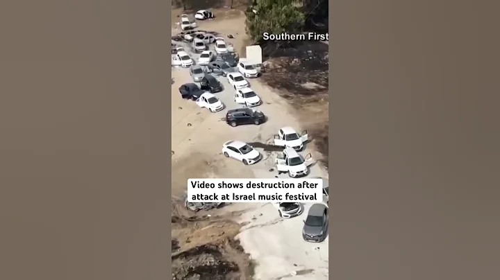 Drone video shows Hamas' destruction at Israel music festival