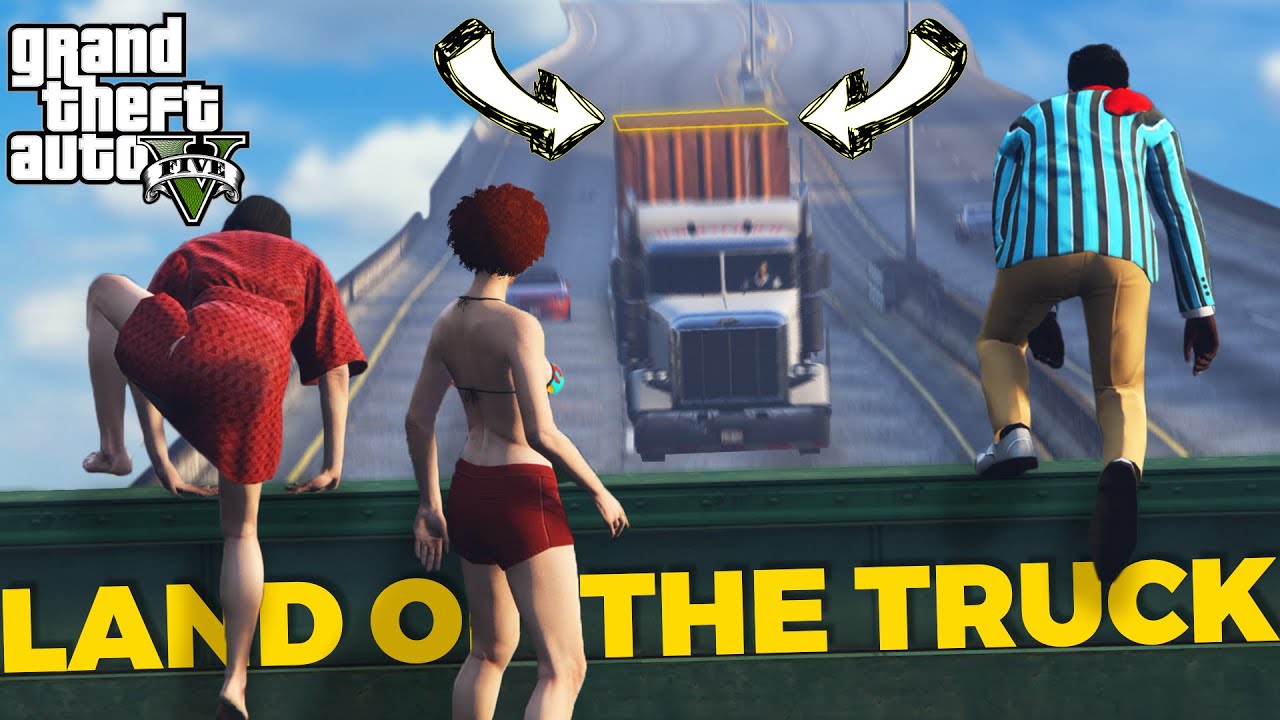 Landing On a Moving Truck Challenge In Gta 5 | S3 EP3