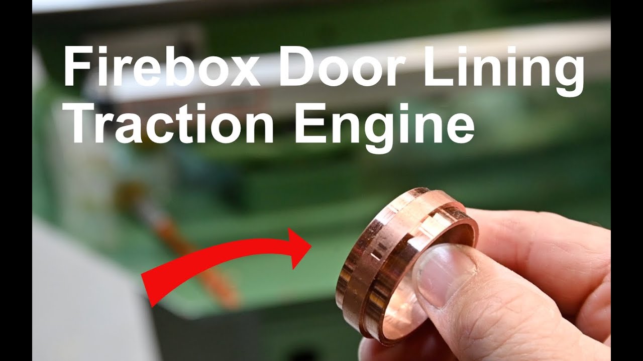 Футеровка дверцы топки тягового двигателя, изготовленная из медной трубы