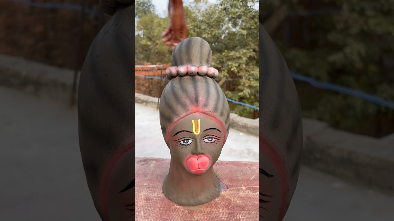 hanuman ji mitti murti makings/ hanuman idol makings/hanuman clay making 