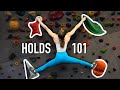 Beginners guide to climbing holds