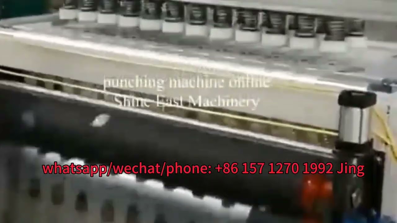 Online mulch film punching machine