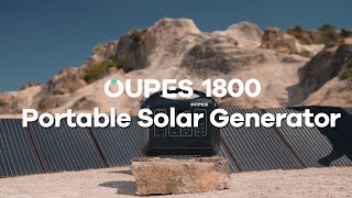 Introducing OUPES 1800W Solar Generator With Brand New 240W Solar panel