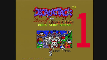 Decap Attack (Genesis / Mega Drive) Playthrough Part 1 (Levels 1-4)