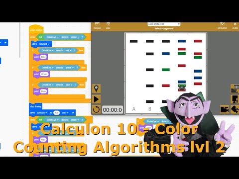 Calculon 10 VEXcode VR Color Counting Algorithms level 2