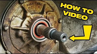 HOW TO REPLACE THE FRONT TRANSMISSION SEAL ON A TURBO 400