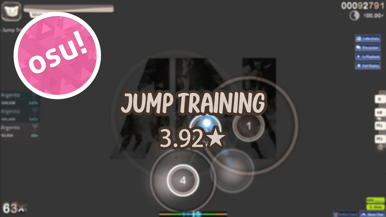 I practice Jump in osu 3.92★ YouTube