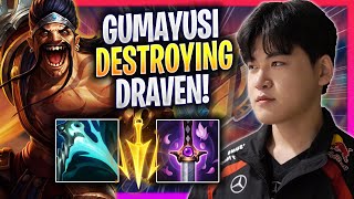 GUMAYUSI DESTROYING WITH DRAVEN! - T1 Gumayusi Plays Draven ADC vs Kalista! | Season 2024
