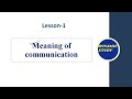 Communication - Meaning and Definition for UGC-NTA NET Exam